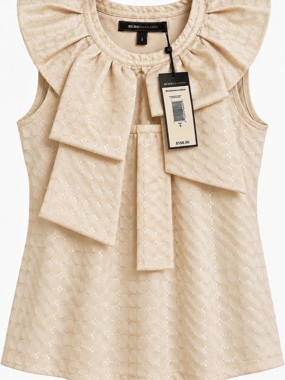 BCbG Ruffle Sleeve Blouse in Pink Size Small NWT